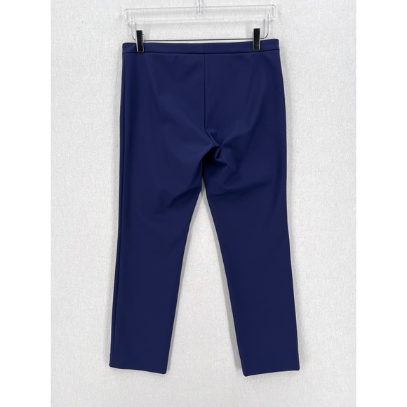 THEORY Classic Skinny Pants Womens 6 Blue Mid Rise Perform Tech Midrise Slim - Picture 2 of 13